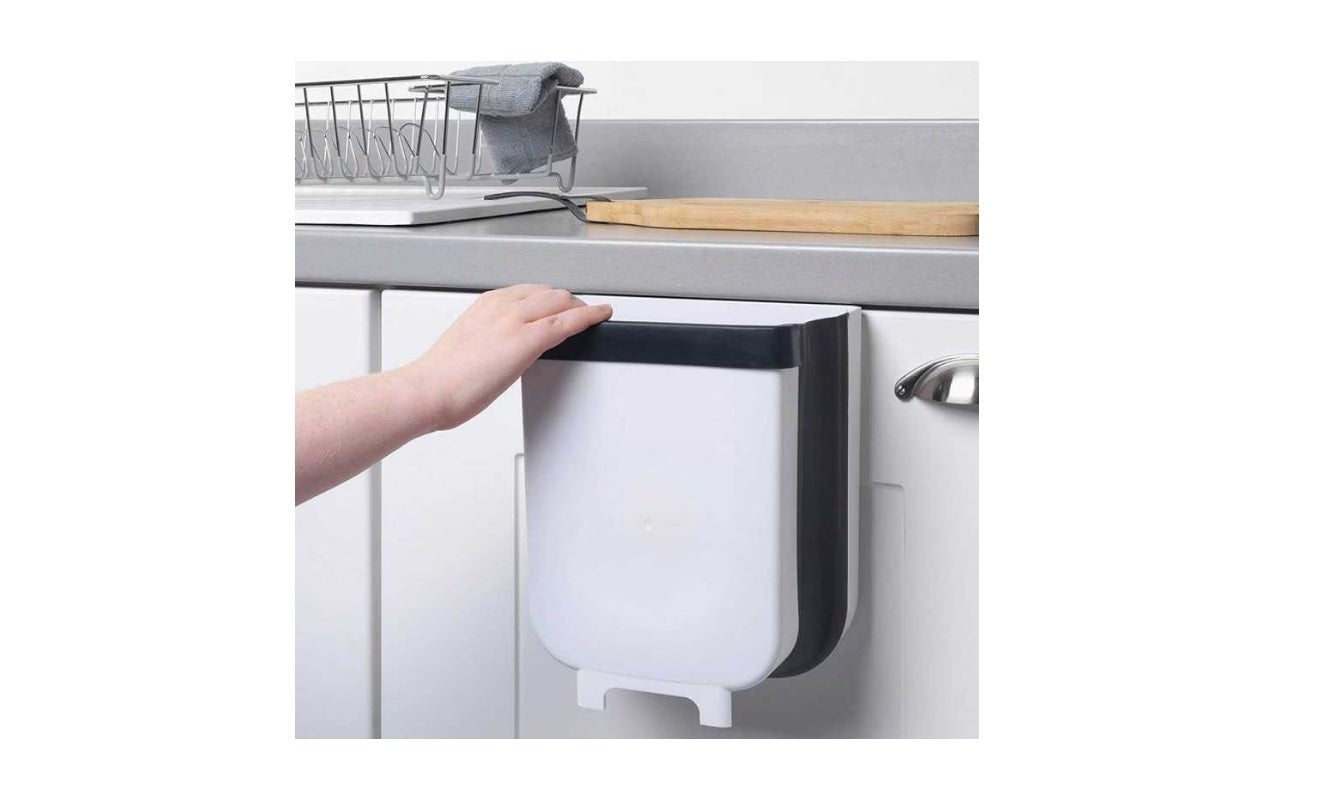 Coș de gunoi suspendat și pliabil pentru ușa dulapului – 8L