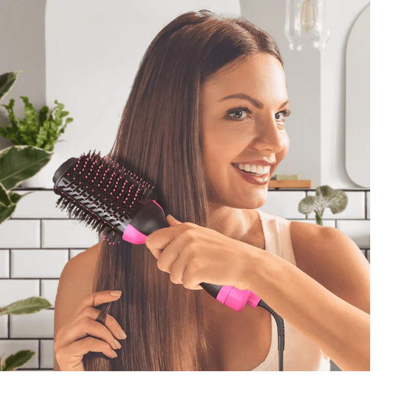 Perie electrică fixă 3-în-1 1000 W – uscare, volum şi îndreptare