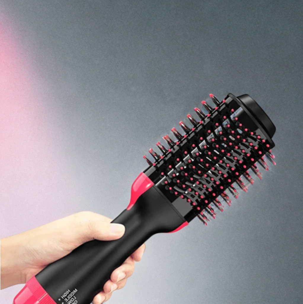 Perie electrică fixă 3-în-1 1000 W – uscare, volum şi îndreptare