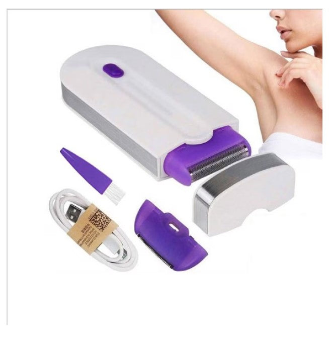 Epilator portabil cu LED şi funcţie Sensa-Light — fără durere