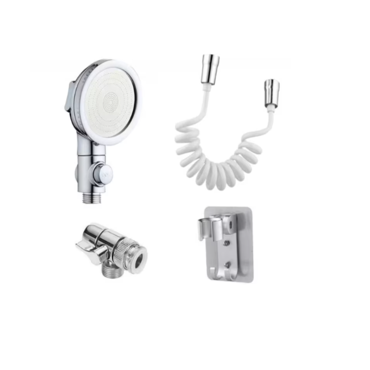 Extensie duş cu suport de perete şi furtun flexibil – instalaţi simplu