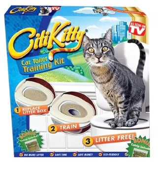 Kit pentru educarea pisicii la toaletă – 5 etape, fără mizerie