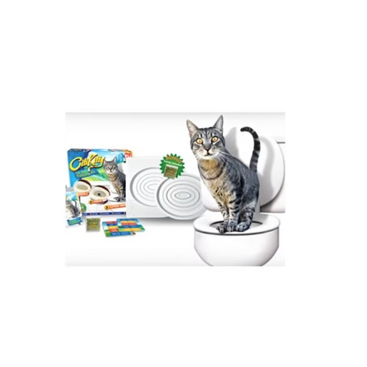 Kit pentru educarea pisicii la toaletă – 5 etape, fără mizerie