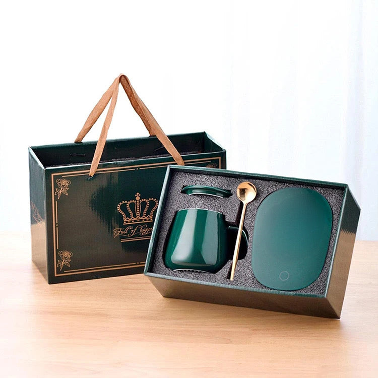 Cana cu încălzitor și linguriță – Temperatura constantă 55°C, 400 ml