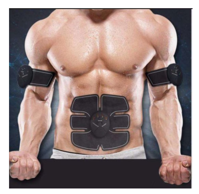Electrostimulator corporal 3 zone – abdomen, brațe, picioare, USB