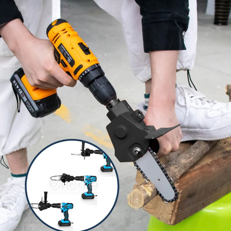 Adaptor tip drujbă pentru bormașină – mini-fierăstrău electric portabil