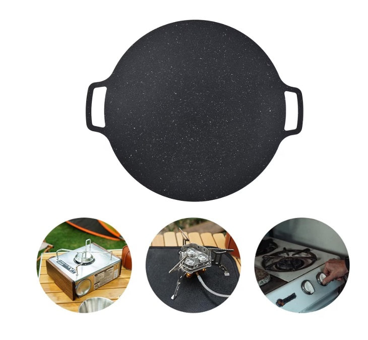 Plita japoneză – Grill antiaderent cu manere, diametru 36 cm