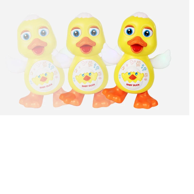 Jucărie rățușcă dansatoare cu efecte sonore și luminoase – 19x11x14 cm