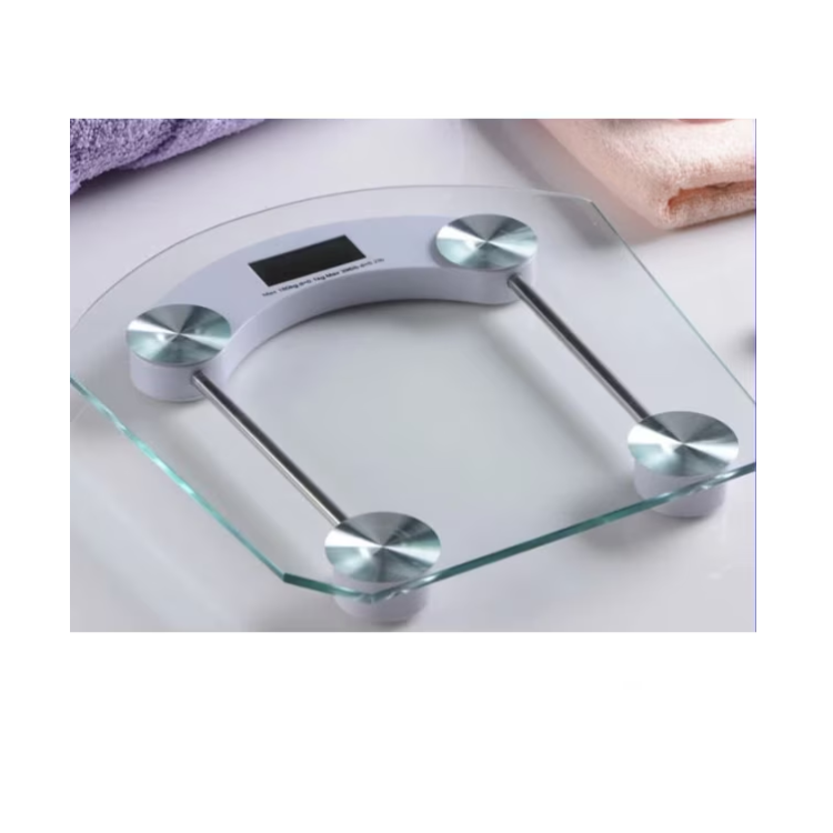 Cântar digital corporal cu platformă din sticlă securizată – capacitate 150 kg