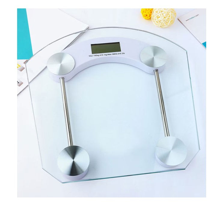 Cântar digital corporal cu platformă din sticlă securizată – capacitate 150 kg