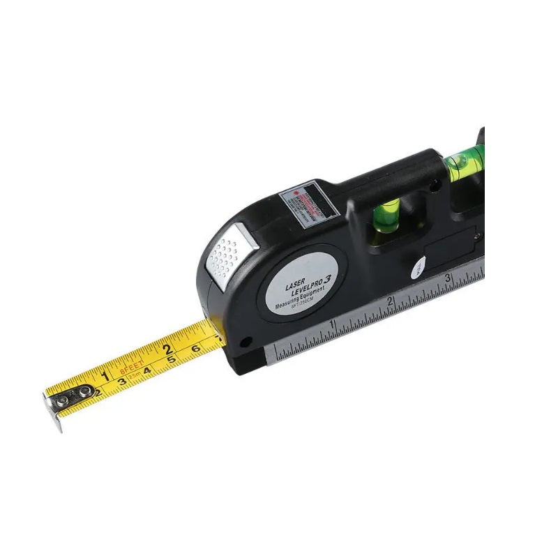 Nivela multifuncțională cu laser, boloboc și ruletă – precizie în măsurători, 2.5 m