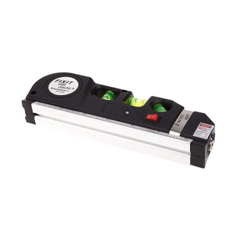 Nivela multifuncțională cu laser, boloboc și ruletă – precizie în măsurători, 2.5 m