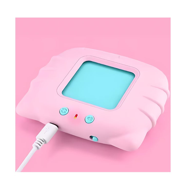 Cititor de carduri educativ pentru copii – 224 cuvinte, 112 imagini, roz