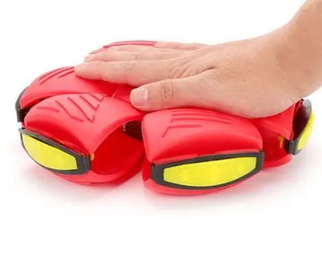 Magic Frisbee – Mingea zburătoare cu lumini colorate, transformabilă, pentru copii și animale de companie