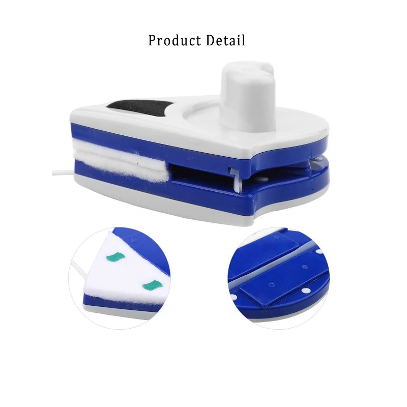 Curățător magnetic pentru geamuri – curățare simultană, 3–8 mm