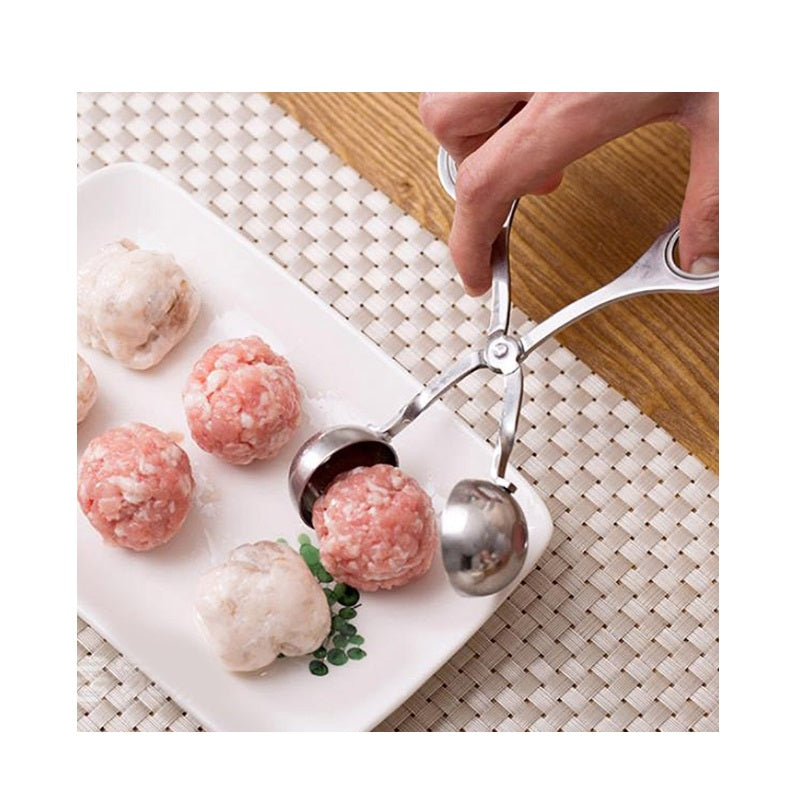 Clește multifuncțional din inox pentru chiftele – 17 cm