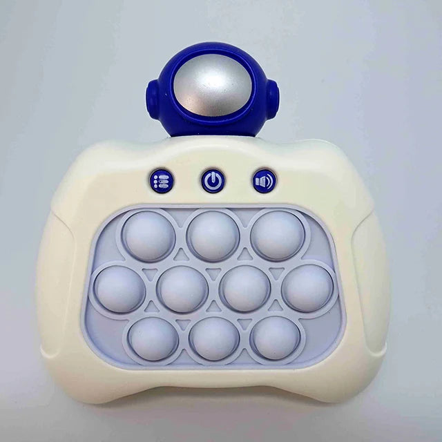 Consolă interactivă Pop It cu lumini și sunet – 4 moduri de joc, portabilă