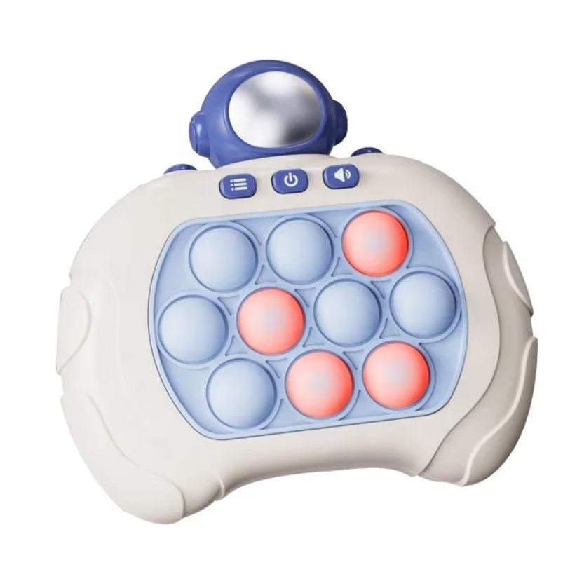 Consolă interactivă Pop It cu lumini și sunet – 4 moduri de joc, portabilă