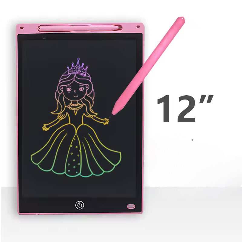 Tableta de scris &amp; desen LCD 20 cm – dispozitiv color roz