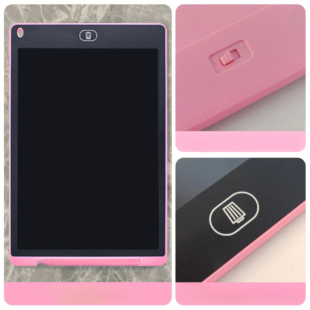 Tableta de scris &amp; desen LCD 20 cm – dispozitiv color roz