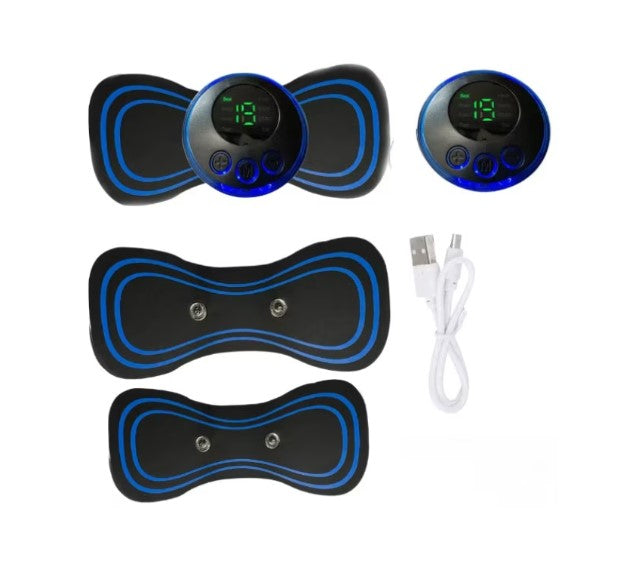 Mini aparat masaj 8 moduri, 19 intensități – design portabil USB