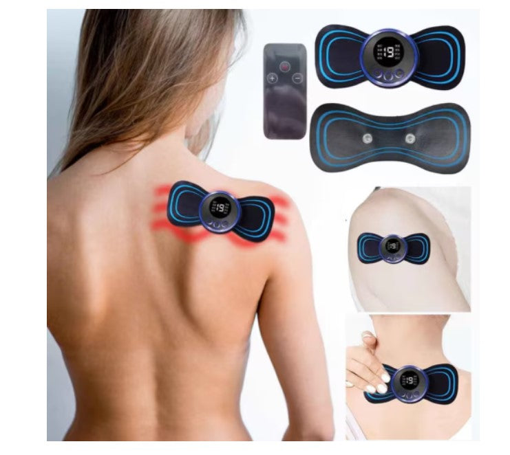 Dispozitiv masaj gât și talie – portabil, cu baterie reîncărcabilă