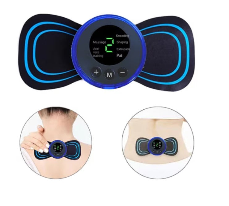 Dispozitiv masaj gât și talie – portabil, cu baterie reîncărcabilă