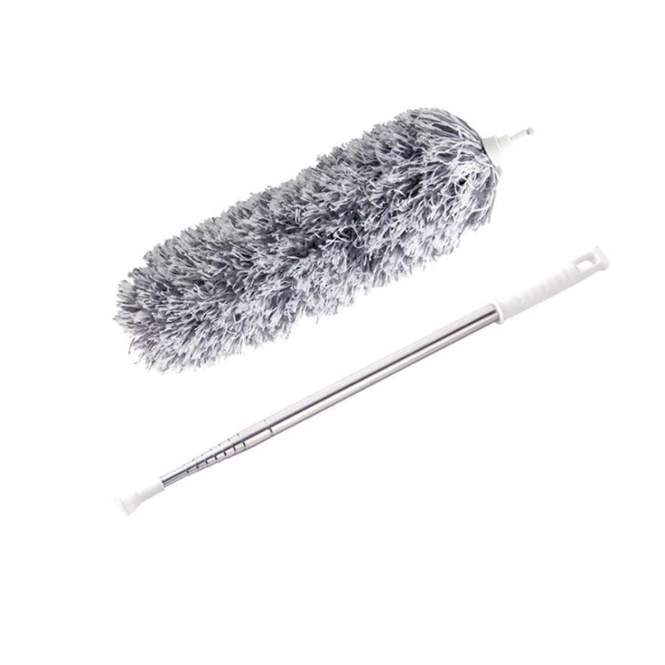 Perie telescopică pentru praf – lungime reglabilă 80–280 cm, gri