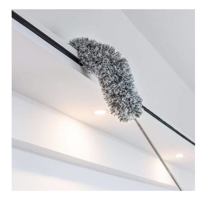 Perie telescopică pentru praf – lungime reglabilă 80–280 cm, gri