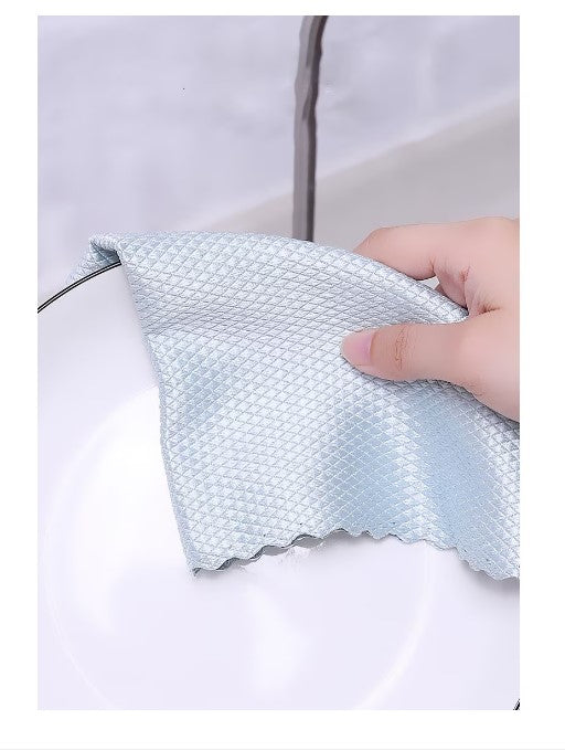Set 10 lavete magice din microfibră 30×30 cm, multicolor – Super absorbante și fără urme
