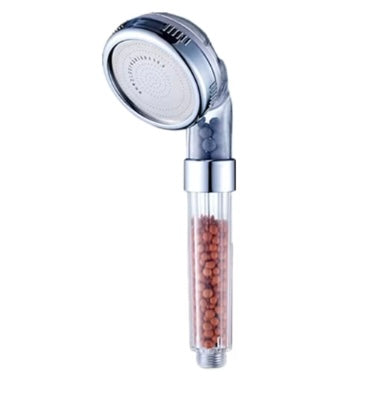 Cap de duș portabil cu ioni negativi și presiune crescută – 3 tipuri de jet, 22×6 cm