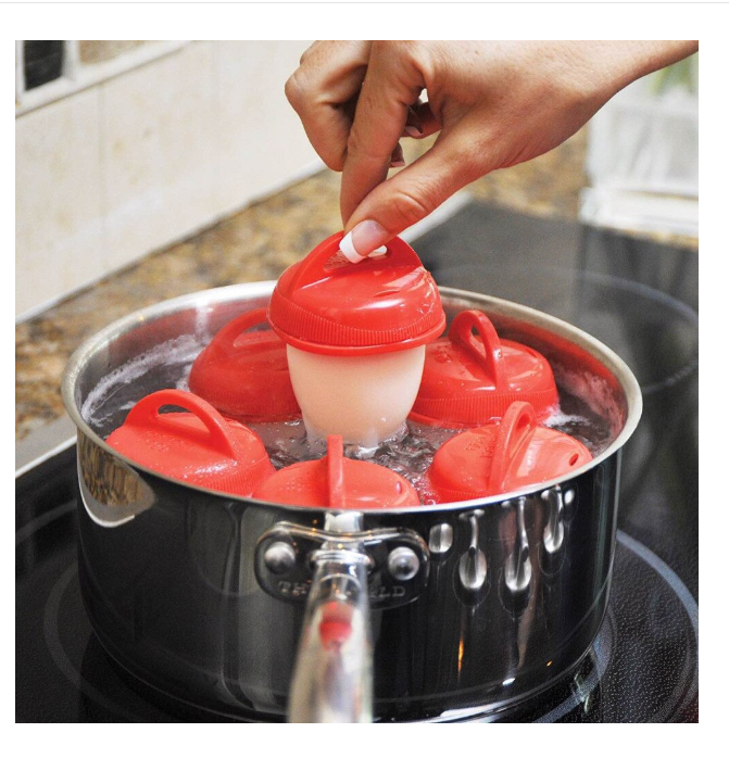 Forme din silicon 6 bucăți pentru ouă fără coajă – fiart simplu și igienic