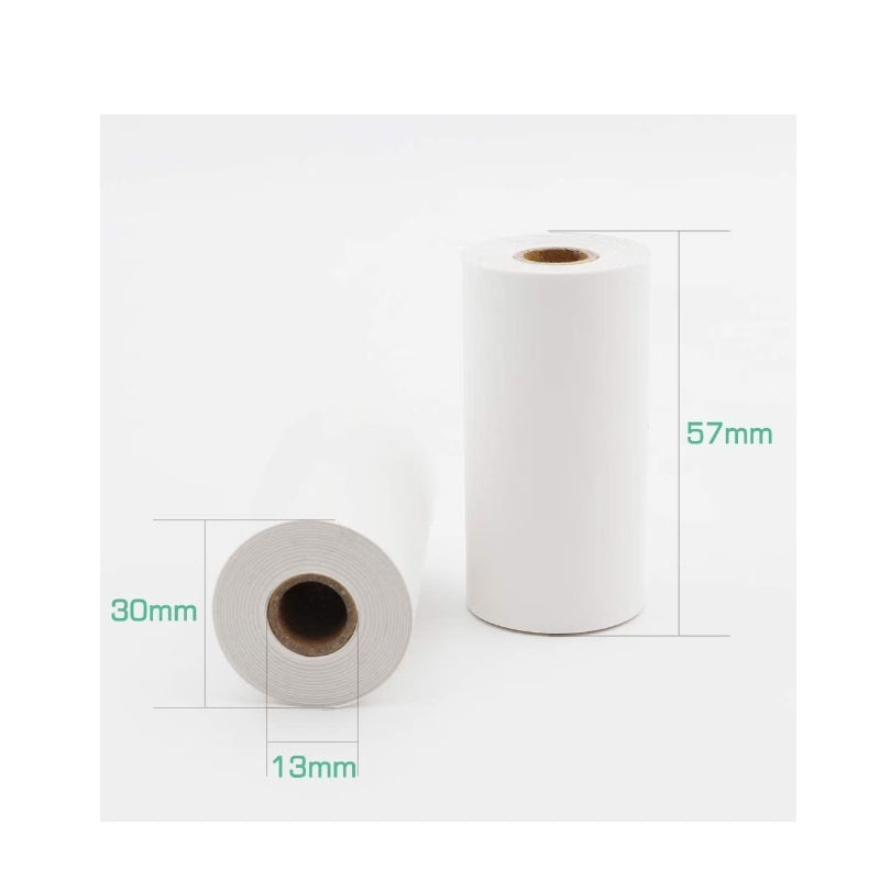 Rola hârtie termică 57mm pentru mini imprimante – albă, fără cerneală