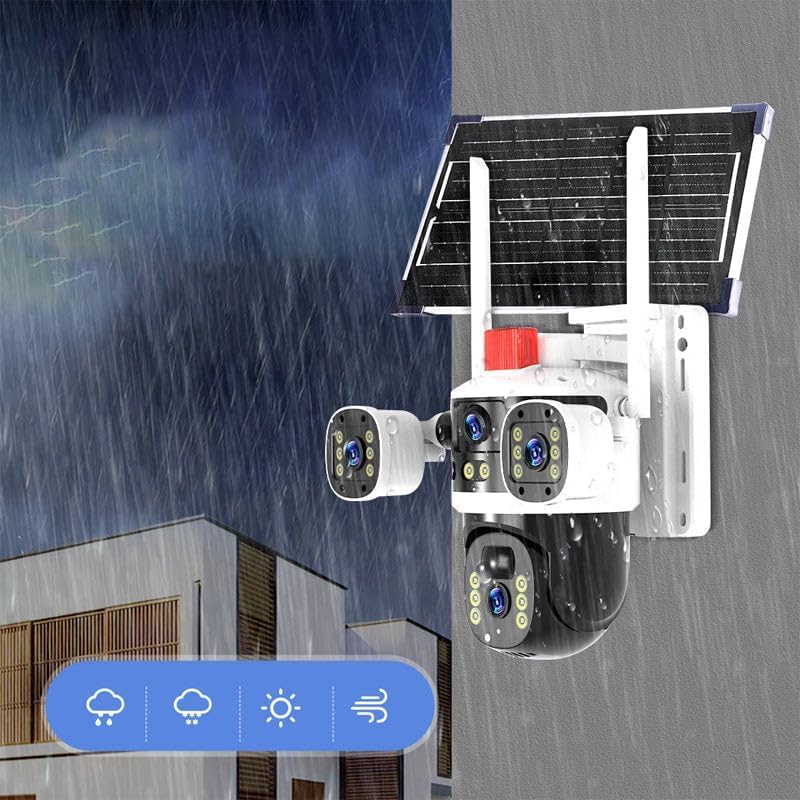 Sistem de supraveghere solar wireless 3‑în‑1 cu 4G