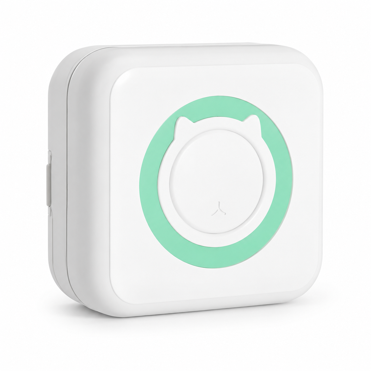 Mini imprimantă termică portabilă cu Bluetooth și USB, fără cerneală, alb-verde