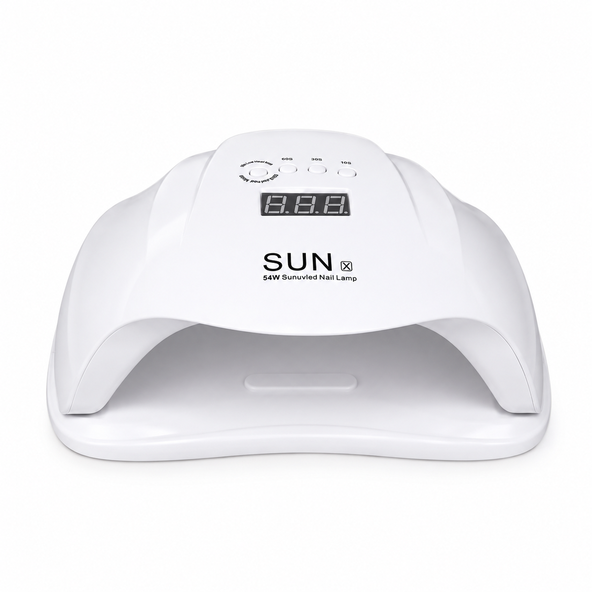 Lampă UV LED pentru unghii SUN X, 54 W, senzor automat, timer și afișaj digital, albă