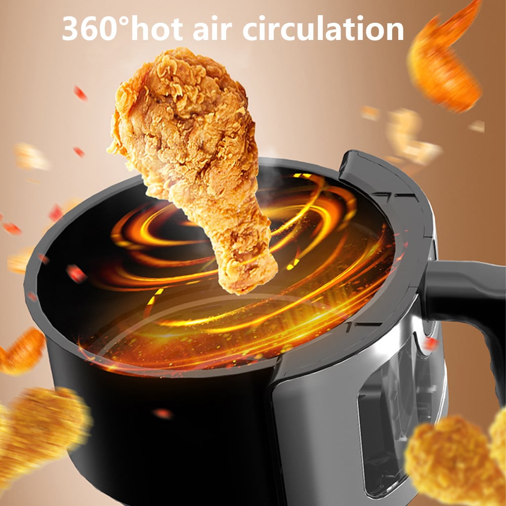 Friteuză cu Aer Cald AT PERFORMANCE, 8L, 2800W, Display Touch, 10 Programe, Negru