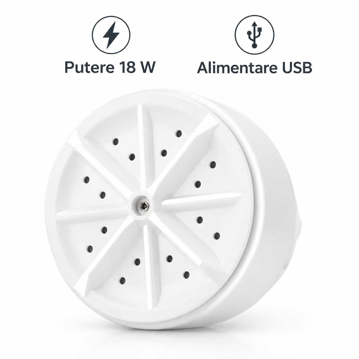 Mini mașină de spălat portabilă AL-81, cu ultrasunete, 18 W, alimentare USB