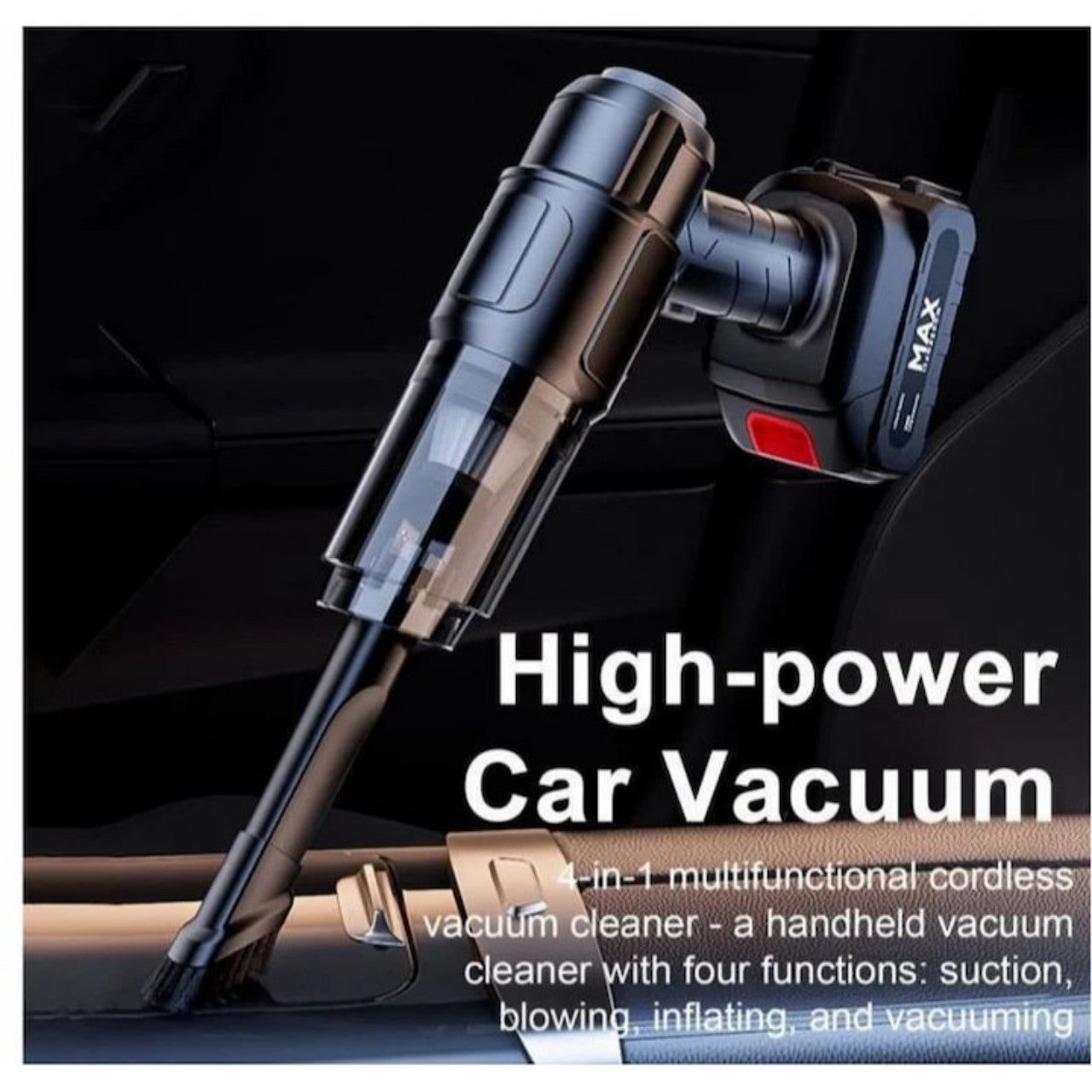 Aspirator & suflantă portabilă 6-în-1, fără fir – curățenie rapidă oriunde