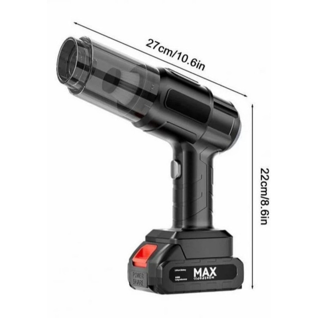 Aspirator & suflantă portabilă 6-în-1, fără fir – curățenie rapidă oriunde