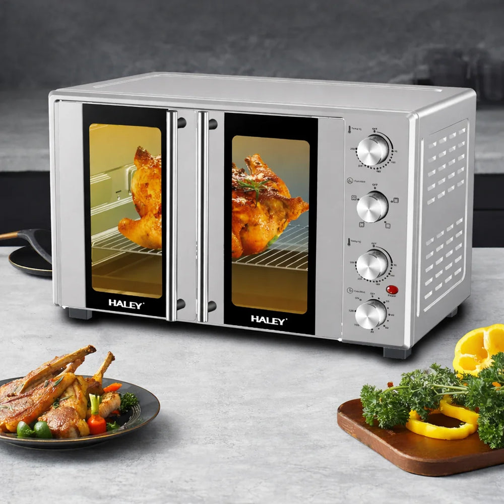 Cuptor Electric HALEY HY-513I, 65L, 3000W, cu Convecție și Rotisor