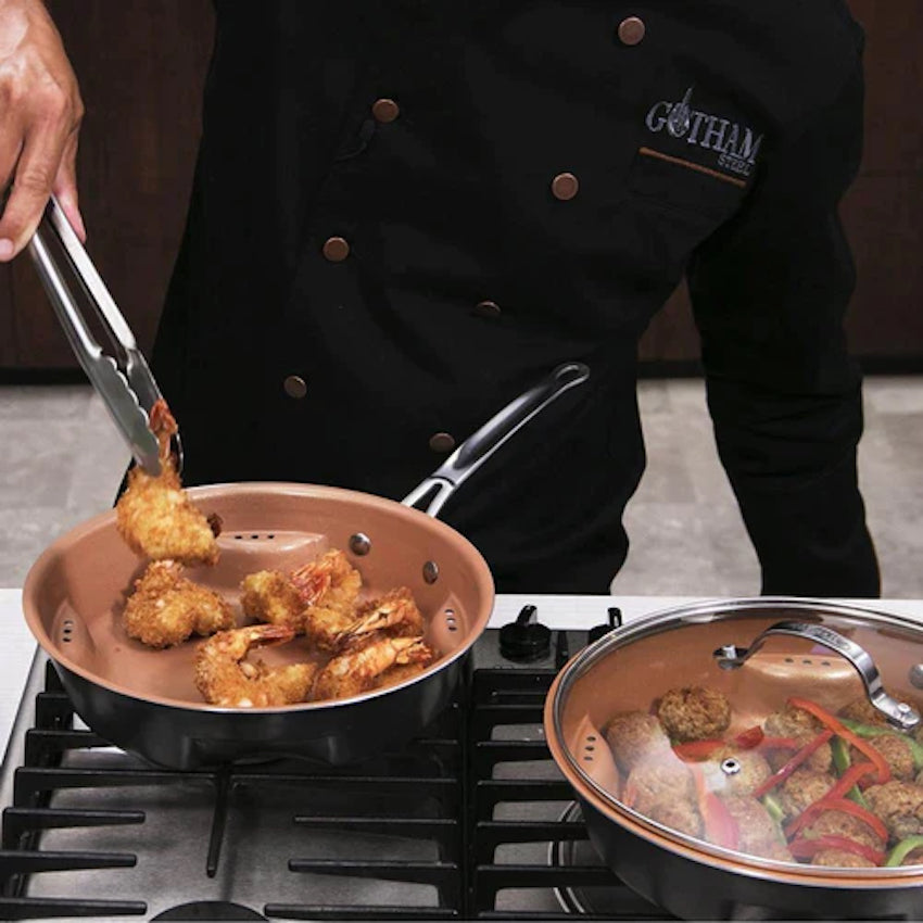 Cratita Migas Air Fry Pen, antiaderenta  cu capac