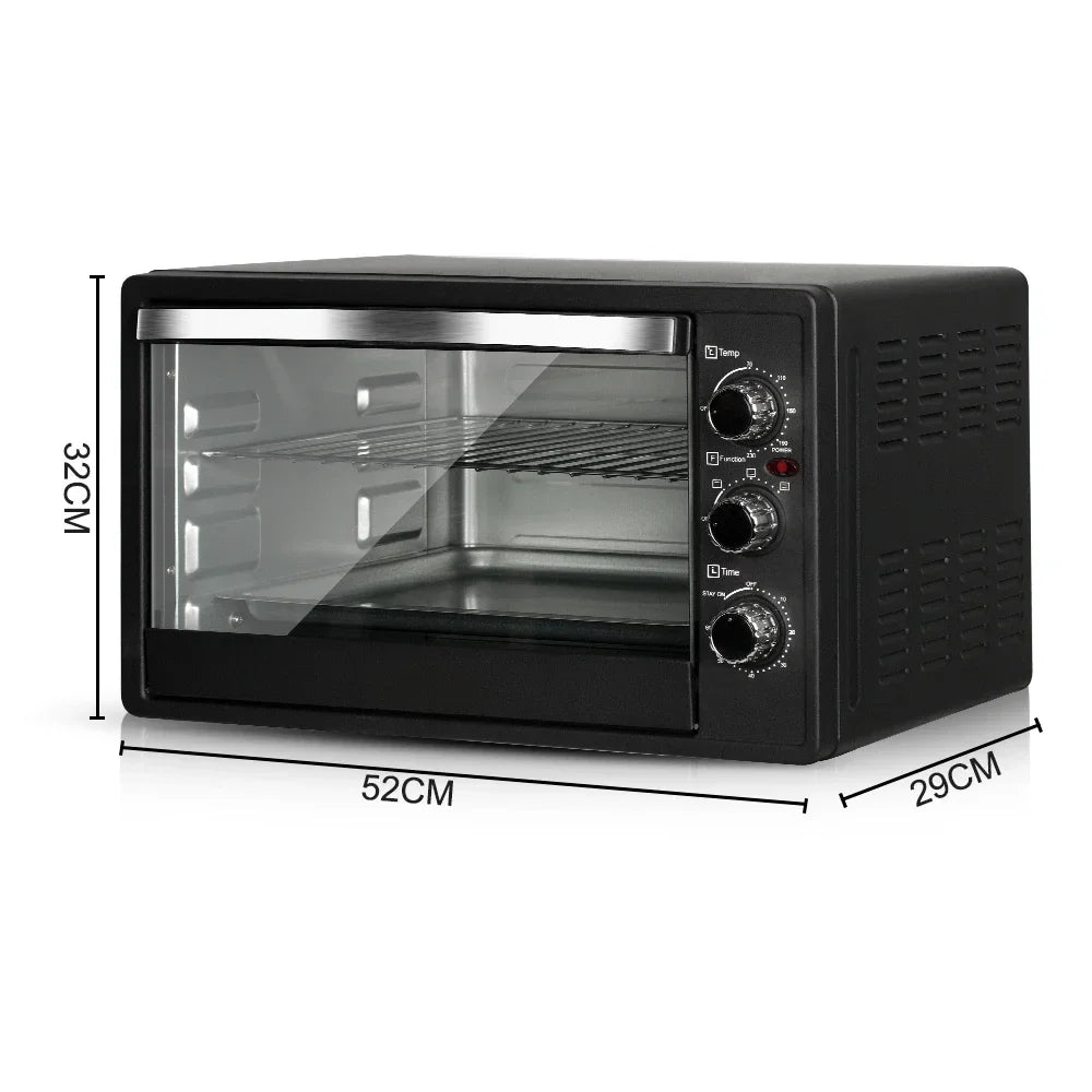 Cuptor Electric 25L, 1500W, Temperatură 320°C, 4 Rezistențe Inox, Timer 60 Min, Încălzire Sus/Jos
