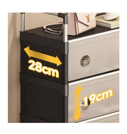 Dulap Organizator cu 5 Compartimente Spatioase, 120 x 63 x 28 cm – Ideal pentru Haine, Incaltaminte si Accesorii