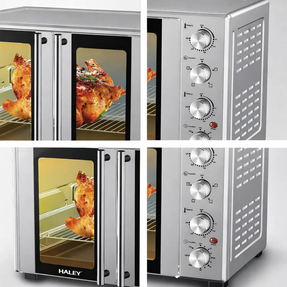 Cuptor Electric HALEY HY-513I, 65L, 3000W, cu Convecție și Rotisor