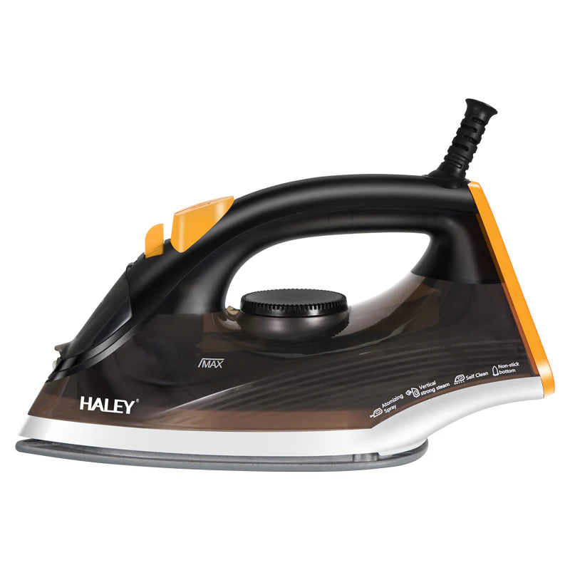 Fier de călcat cu abur HALEY HY-2033, 2000W, talpă antiaderentă, rezervor 240 ml, abur vertical, anti-picurare