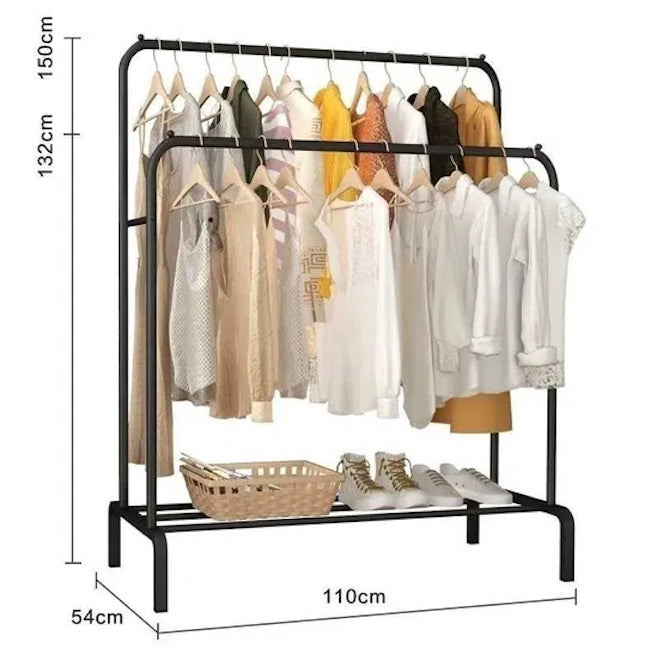 Raft dublu suport haine si incaltaminte