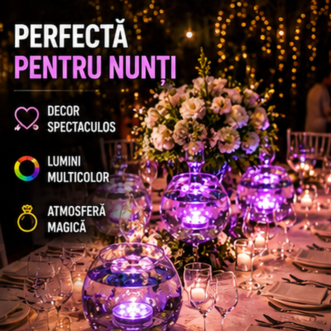 Lampa Decorativa LED RGB pentru Vaze, Acvarii si Decoratiuni cu Apa