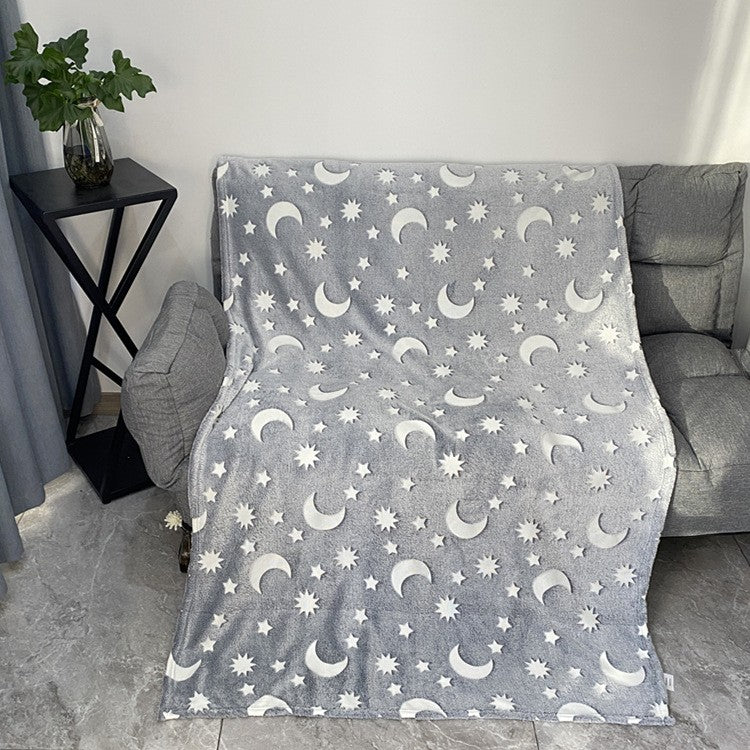 Set 2 păturici pentru copii cu steluțe fosforescente, 110 × 150 cm
