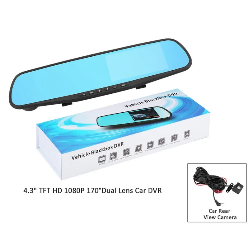 Oglinda retrovizoare cu camera integrata Full HD 1080P 4.3″ TFT si  camera pentru marsarier